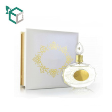 Caja de papel redonda de encargo del perfume de gama alta
